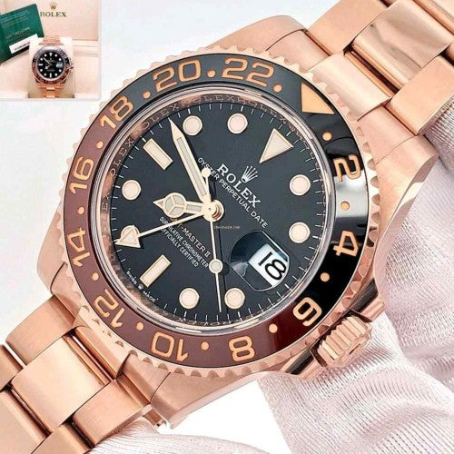 Rolex_gmt master 2 ceramic bezel ROSE BLACK DAIL