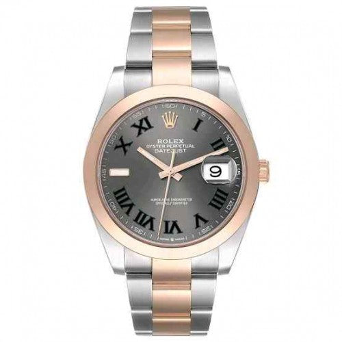 rolex_date just roman to tone rose