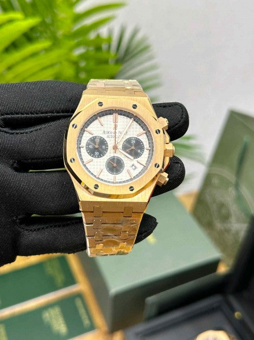 AUDEMARS_PIGUET_ ROYAL OAK CHRONOGRAPH ROSE GOLD WHITE