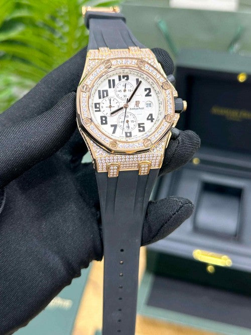 AUDEMARS_PIGUET_ ROYAL OAK OFFSHORE FULL DIAMOND STUDDED