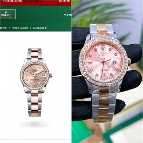 rolex_date just diamond to tone rose gold