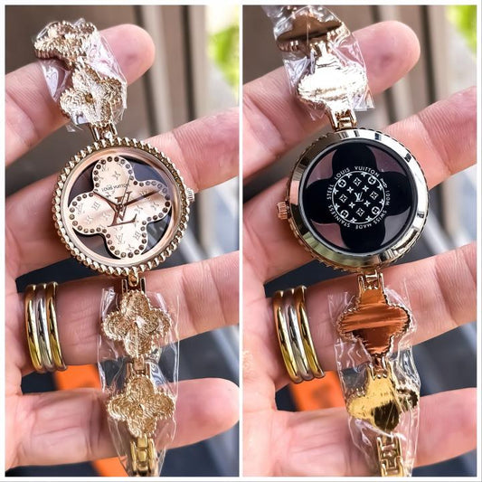 Loui_s Vuitton ladies watch Rose Gold dail