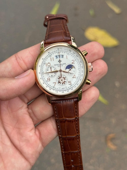 Patek Phillip e Geneve Chronograph Leather