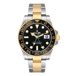 rolex_ GMT MASTER 2 TOW TONE BLACK