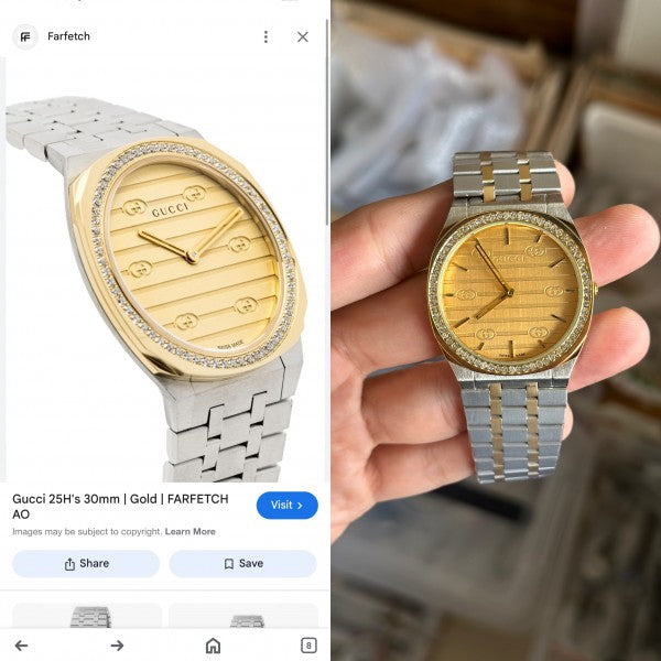 Gucc i 25H Womens store article watch