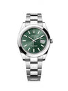 rolex_date just SILVER green