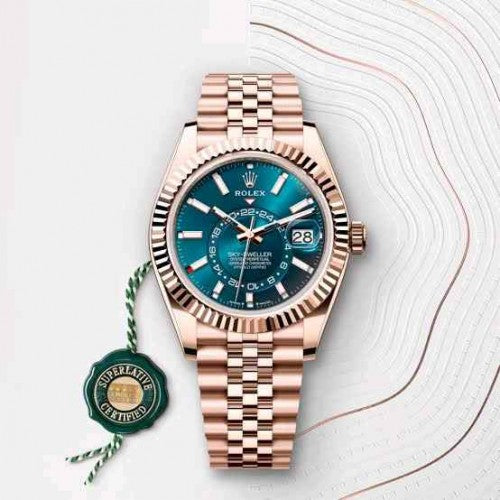 ROLEX_SKY DWELLER ROSE GREEN
