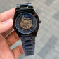 Arman i Exchange Skeleton Square Open Machine Black Blue dial