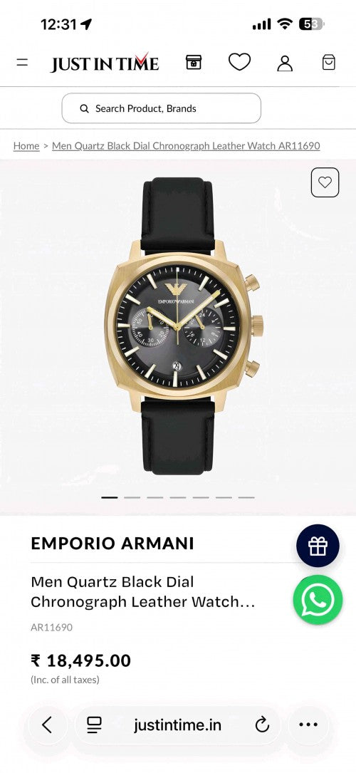 Emporio_Armani Gold black Mens