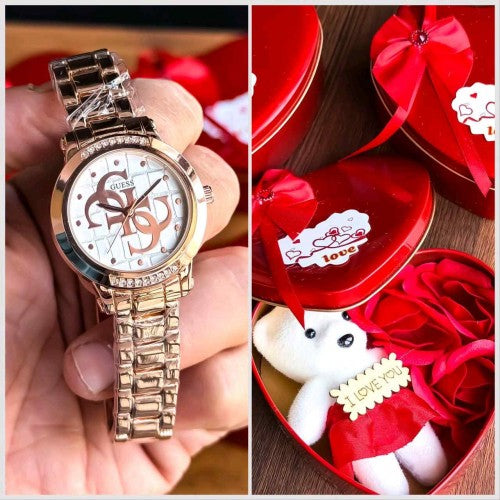 GUESS LADIES WATCH WID VALENTINE GIFT