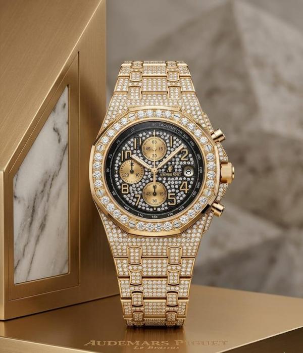 Audemars_piguet royal Oak TachyMeter Iced Out