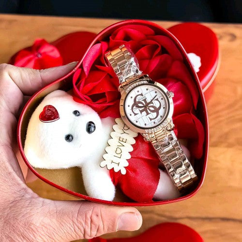 GUESS LADIES WATCH WID VALENTINE GIFT