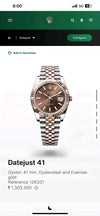 Rolex_ DateJust Chocolate brown