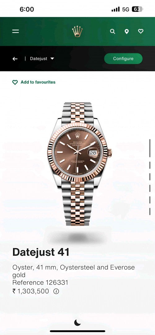 Rolex_ DateJust Chocolate brown