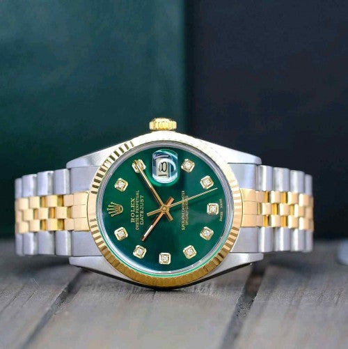 rolex_date just to tone green