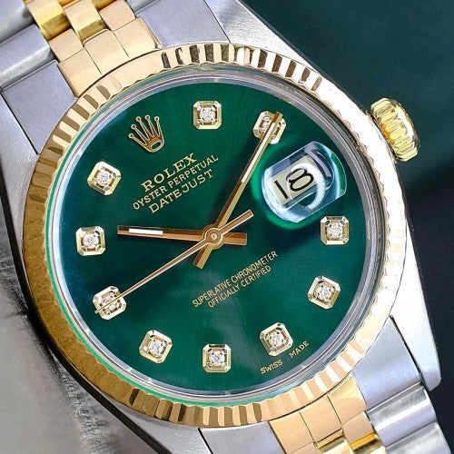 rolex_date just to tone green