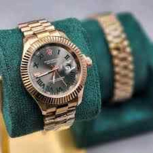 rolex_date just roman rose gold