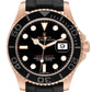Role_x Yatch Master Rose Gold Oysterflex Black Mint Mens Watch Luxury Edition Premium Quality auraofluxury.in