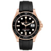 Role_x Yatch Master Rose Gold Oysterflex Black Mint Mens Watch Luxury Edition Premium Quality auraofluxury.in